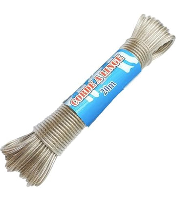 PVC-Coated Metal Wire Clothesline – 20 Meters