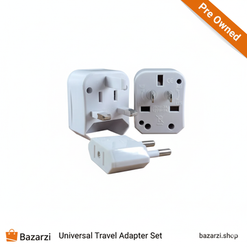 Pre Owned Universal Travel Adapter Set (UK, AU/US, EU Plugs)