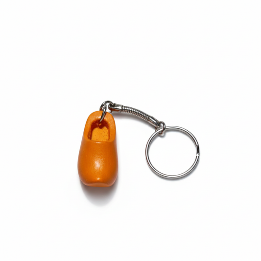 Panda Keychain with Orange Wooden Clog Charm – Cute Bag &  Key Accessory