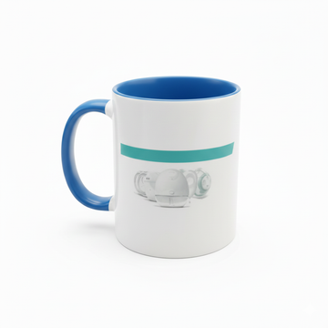 Ceramic Mug with Blue Inner