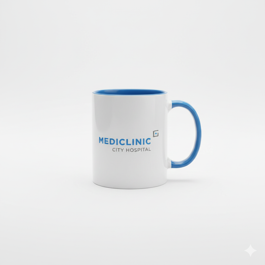 Ceramic Mug with Blue Inner