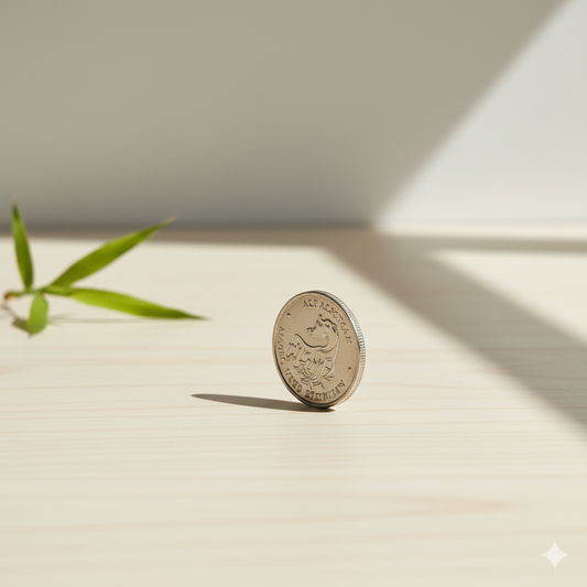 Vintage Uno A Erre Silver Keychain Fob – Arabian Oryx Design