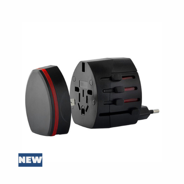 LAMTECH UNIVERSAL TRAVEL POWER ADAPTER BLACK