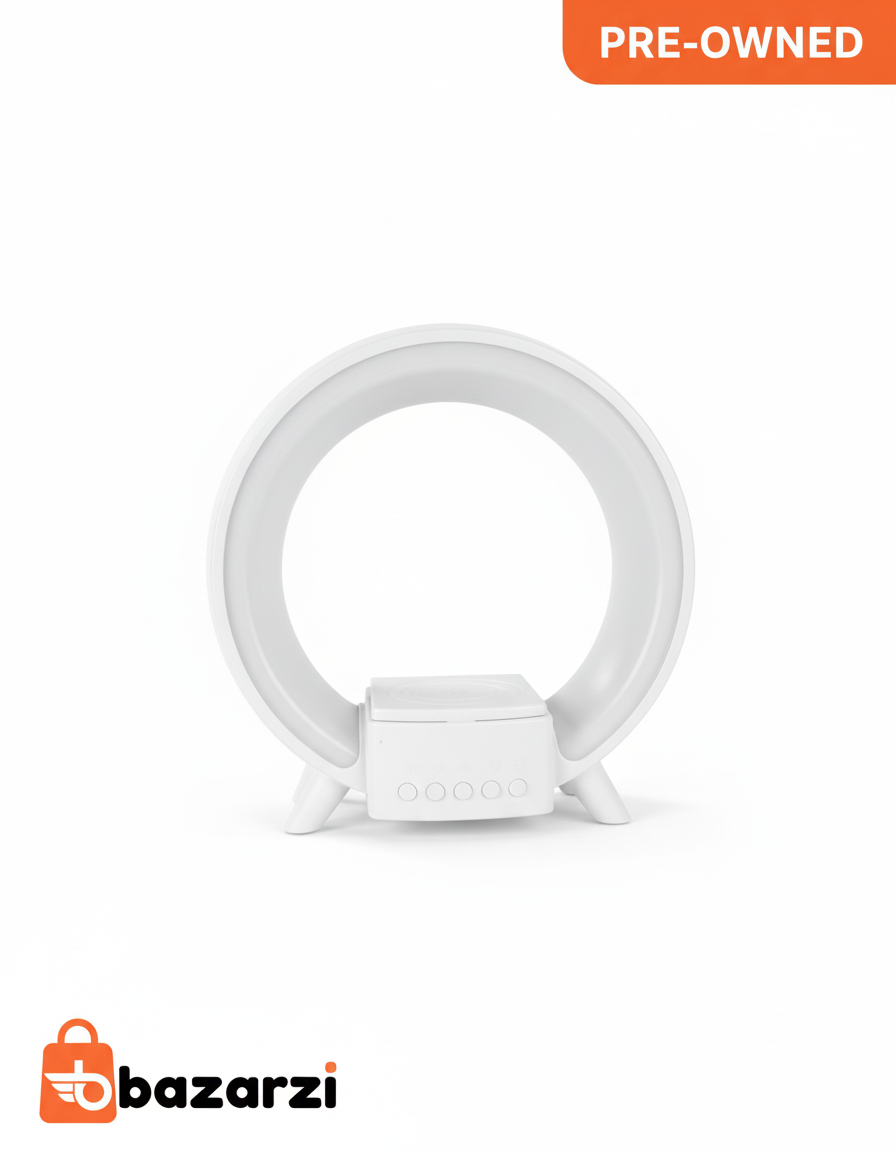 Modern Ring LED Desk Lamp with Wireless Charging Base