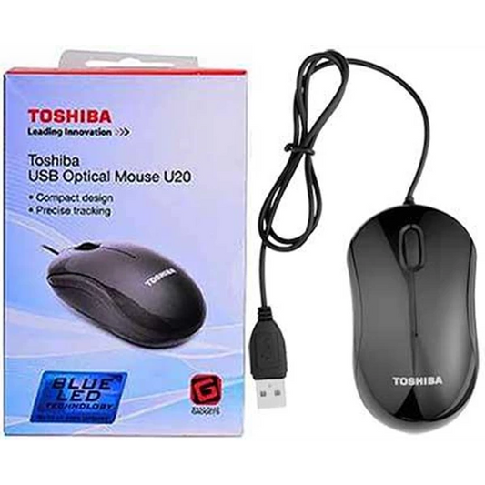 Toshiba USB Optical Mouse U20 with Blue LED
