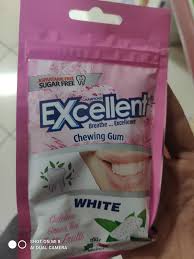 Excellent White Chewing Gum – Tutti Frutti Flavor