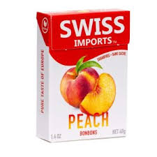 Swiss Imports Sugar Free Peach Bonbons