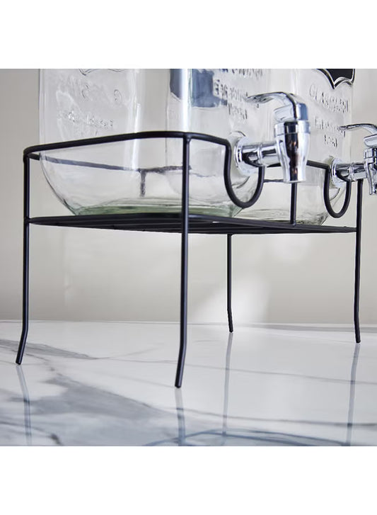 Crysta 3-Piece Twin Glass Beverage Dispenser Set – 4 L