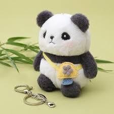 Cute Panda Doll Keychain – Soft Panda Bag Charm & Key Holder